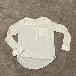 Sonoma life and style rayon, long sleeve blouse shirt size S